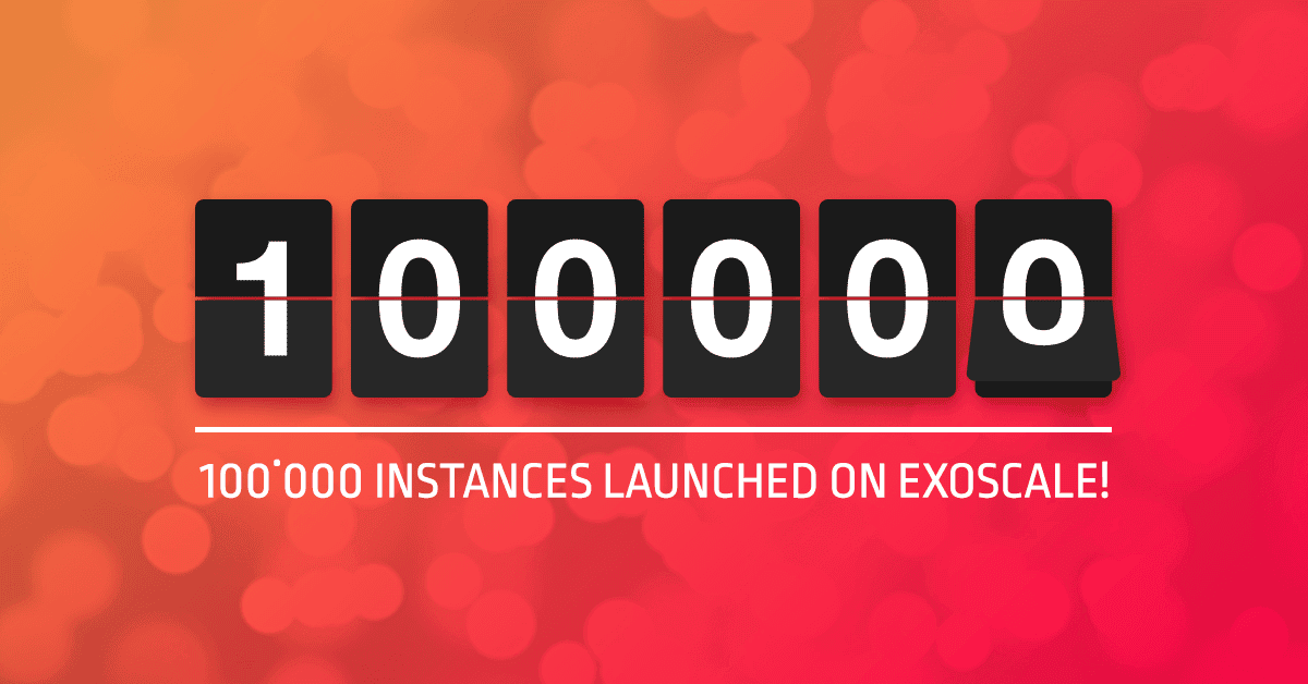 100,000 instances on Exoscale