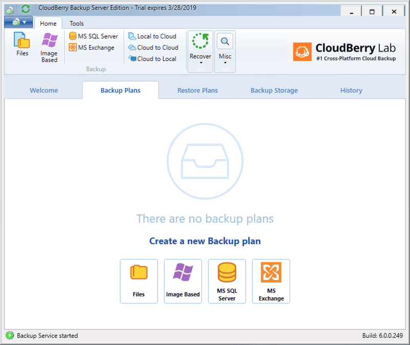 CloudBerry Backup - Choose your plan