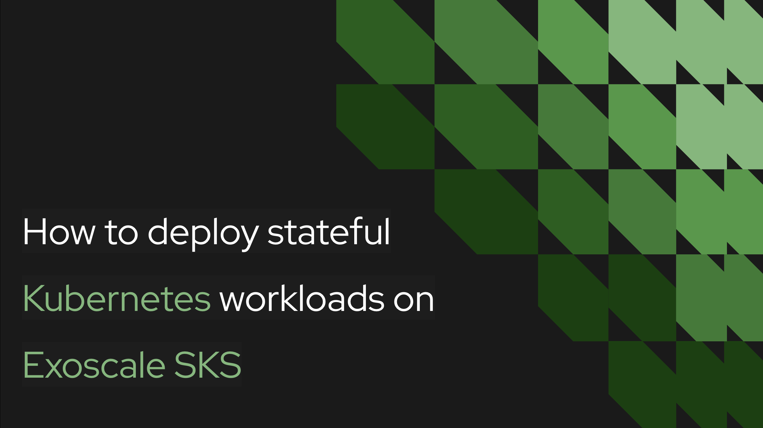 How to deploy stateful Kubernetes workloads on Exoscale SKS
