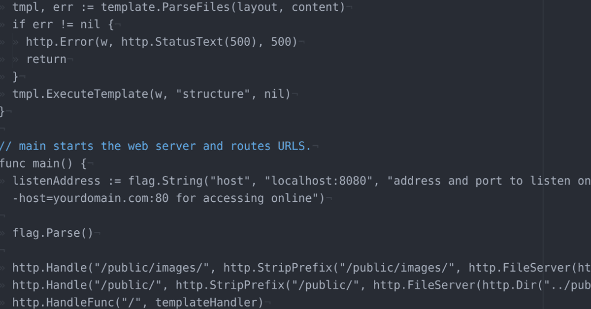 one package web server