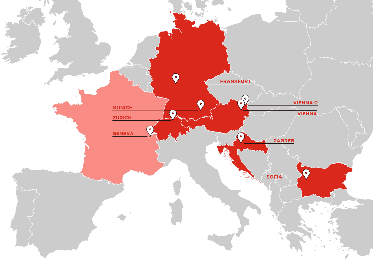 Carte d'expansion des datacenters Exoscale en France