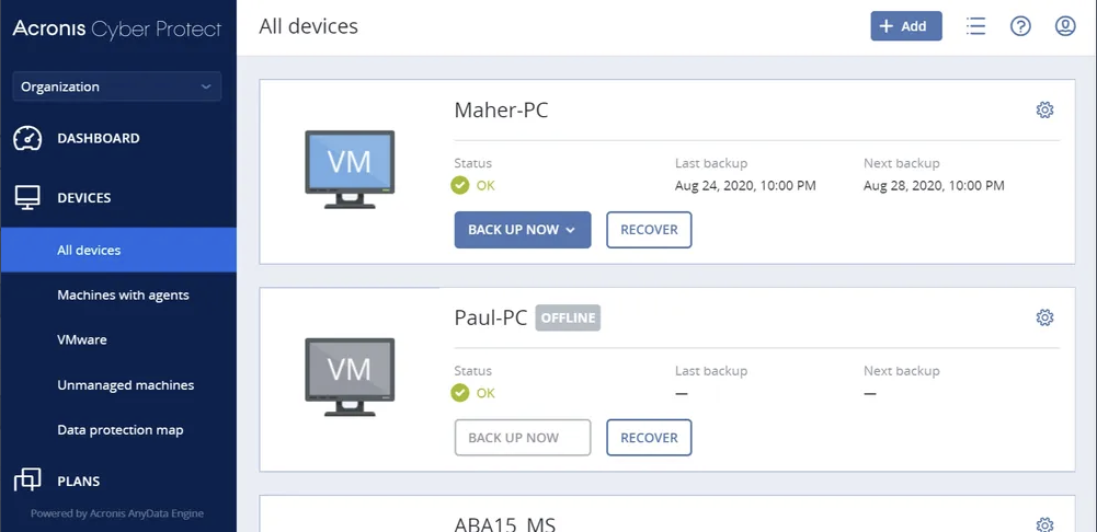 acronis cyber protect vs true image