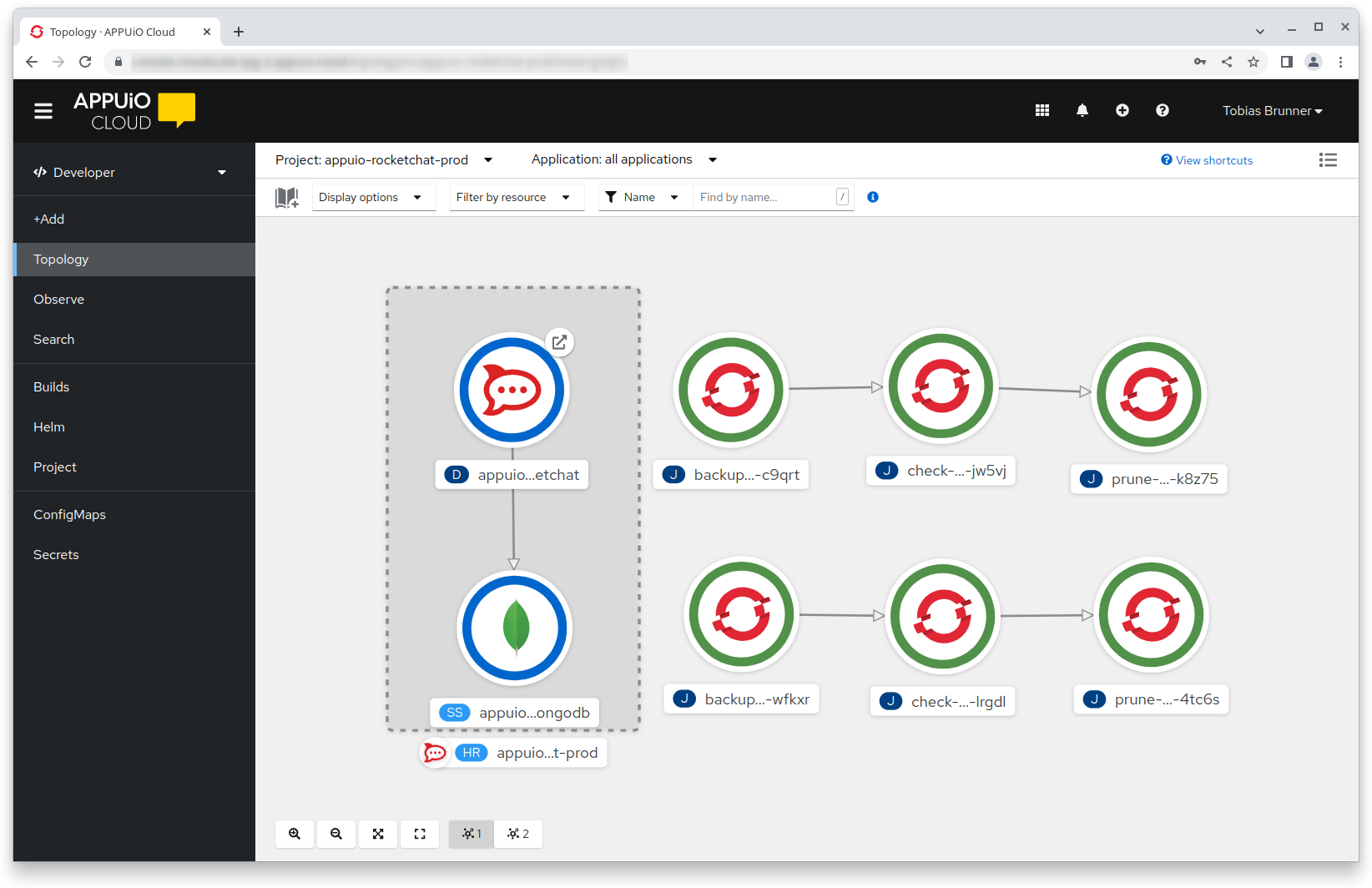 APPUiO Cloud Dashboard