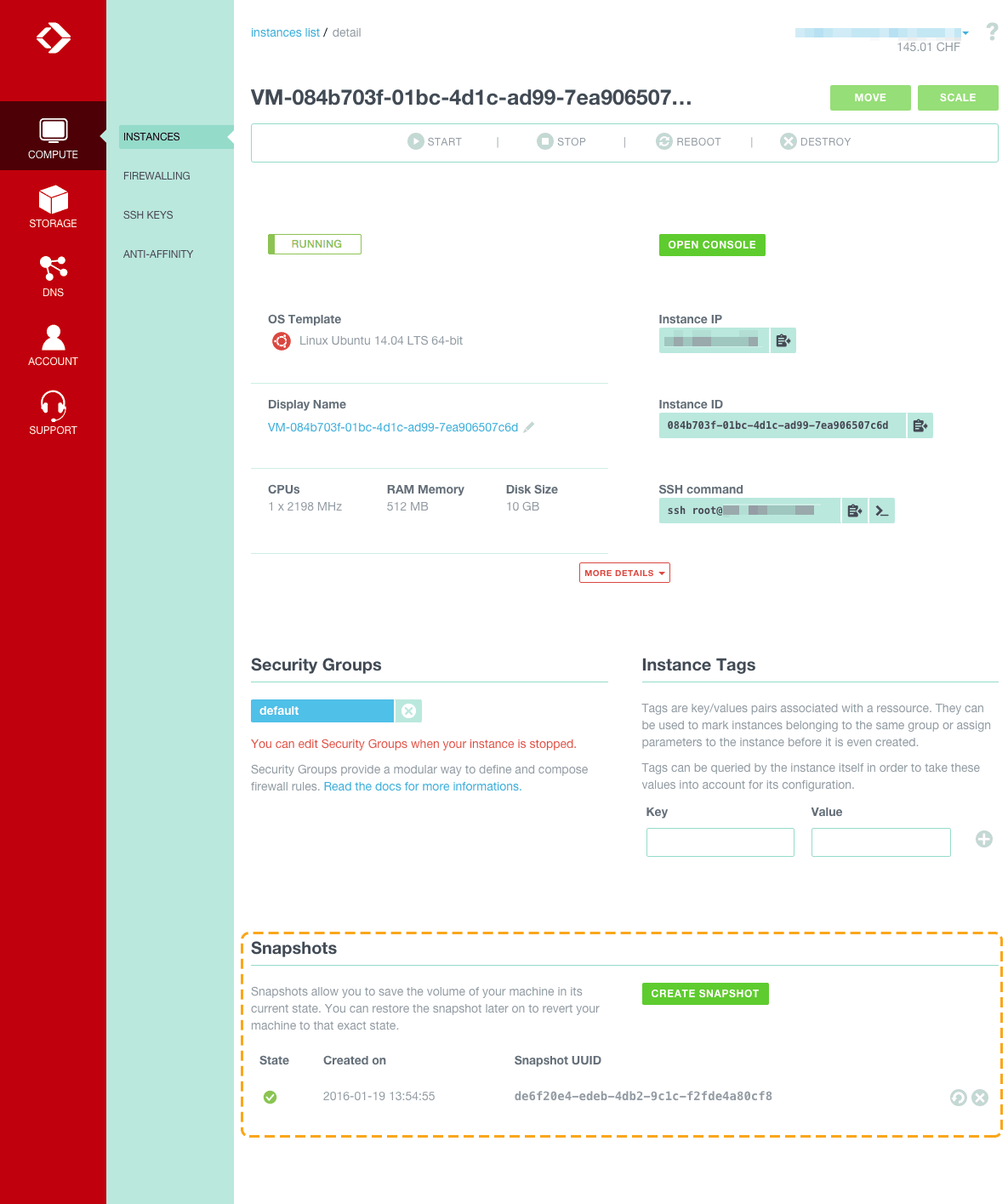 Here is where you'll find snapshots