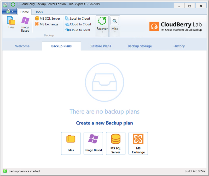 CloudBerry Backup - Choose your plan